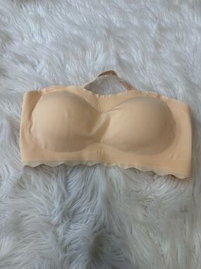 Pinkish Nude No Underwire Halter Bra